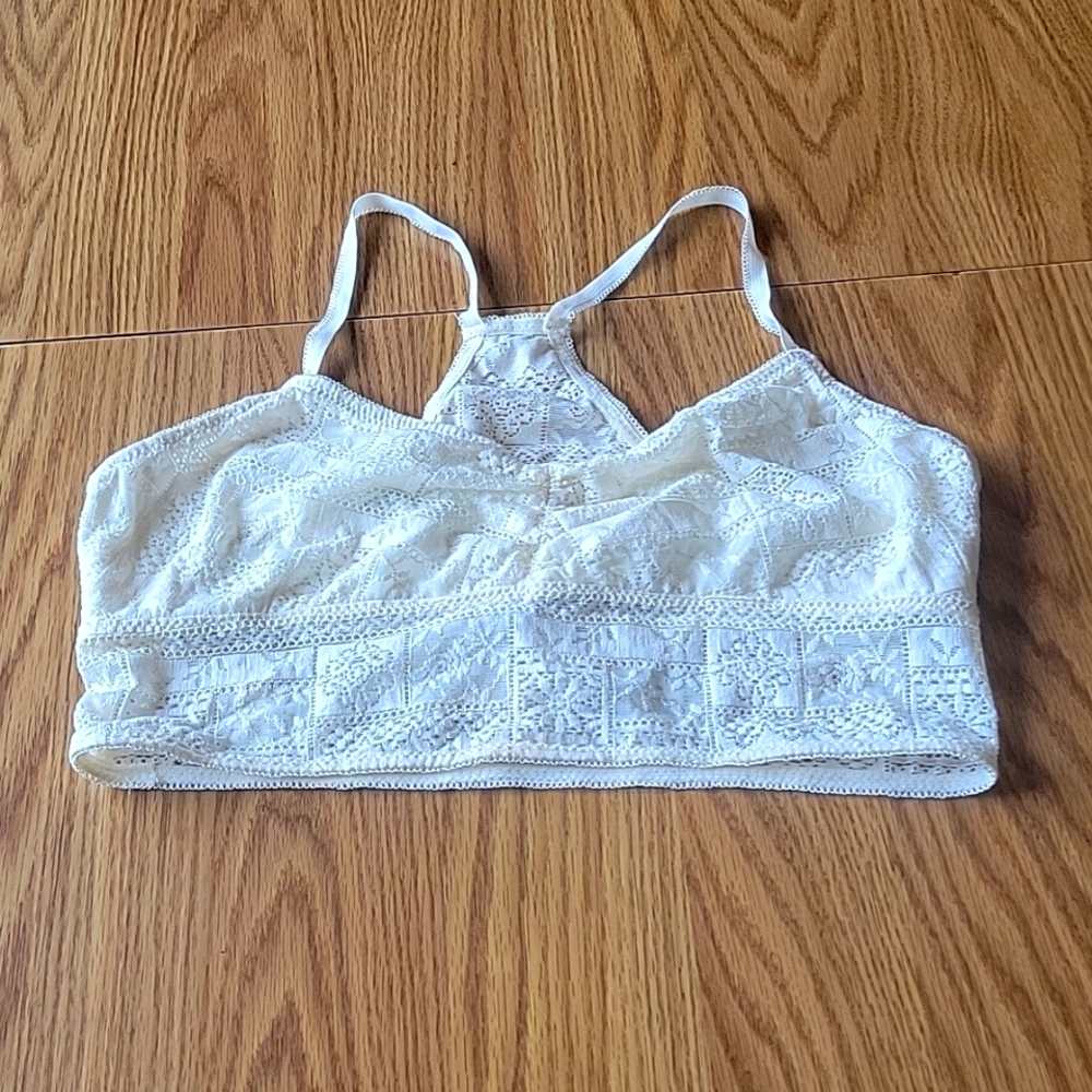maurices new bralette lace size large color beige